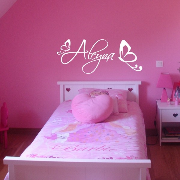 Voorbeeld van de muur stickers: Aleyna Papillons